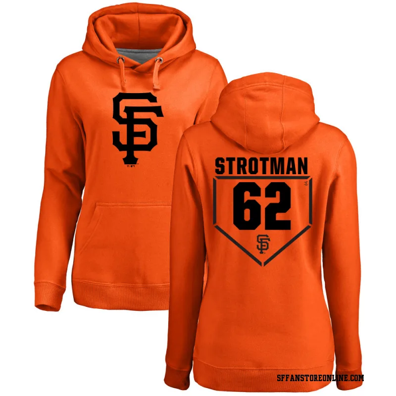 Orange Women's Drew Strotman San Francisco Giants RBI Pullover Hoodie